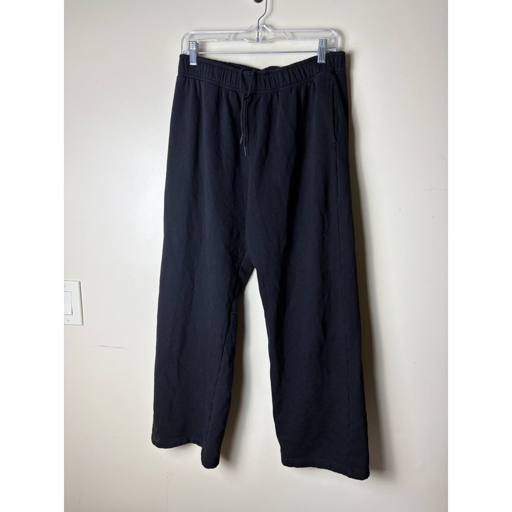 Aeropostale Sweatpants Womens M Black Cotton Blend Drawstring Lounge
